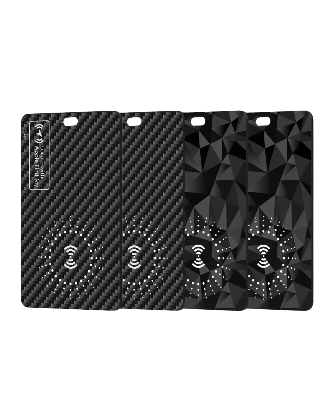Carbon Anti - loss Card - Premium Carbon Fiber Wallet (Diagonal stripe) | Carbon Works