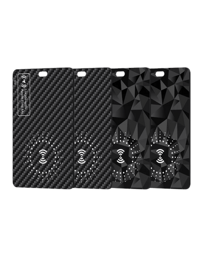 Carbon Anti - loss Card - Premium Carbon Fiber Wallet (Diagonal stripe) | Carbon Works