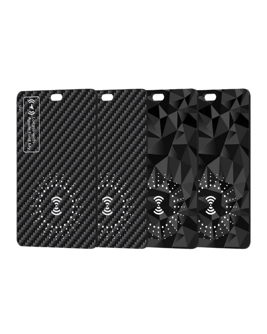 Carbon Anti - loss Card - Premium Carbon Fiber Wallet (Diagonal stripe) | Carbon Works