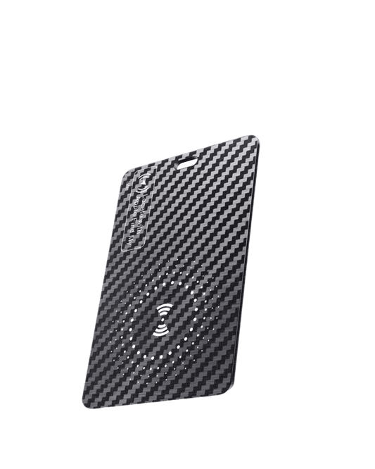 Carbon Anti - loss Card - Premium Carbon Fiber Wallet (Diagonal stripe) | Carbon Works