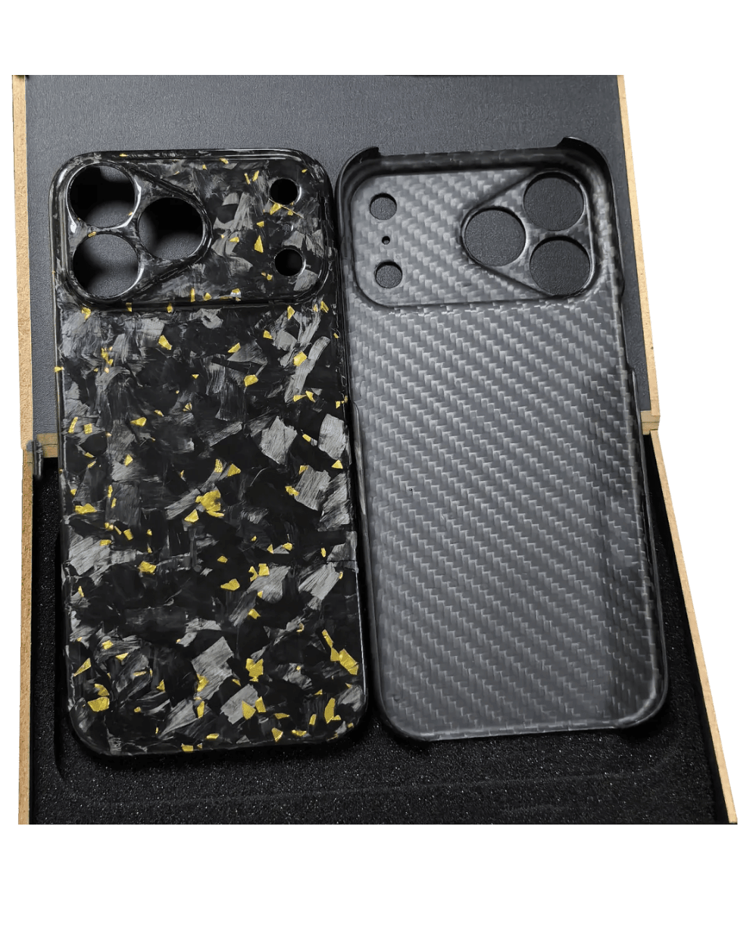 Carbon Fiber iPhone Case - Dark Night Edition - Premium Carbon Fiber Wallet (iPhone 17 Pro Max) | Carbon Works