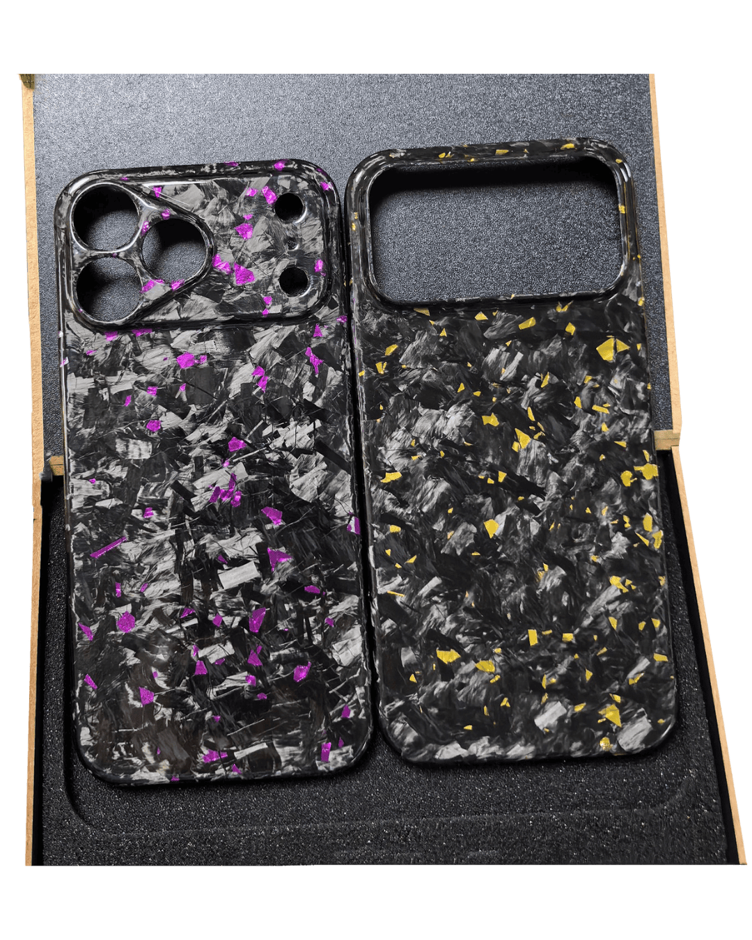 Carbon Fiber iPhone Case - Dark Night Edition - Premium Carbon Fiber Wallet (iPhone 17 Pro Max) | Carbon Works