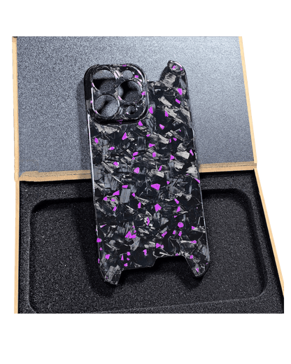 Carbon Fiber iPhone Case - Dark Night Edition - Premium Carbon Fiber Wallet (iPhone 17 Pro Max) | Carbon Works