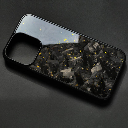 Forged Carbon iPhone Case - Premium Carbon Fiber Wallet (Large pattern red without magnet) | Carbon Works