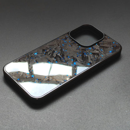 Forged Carbon iPhone Case - Premium Carbon Fiber Wallet (Large pattern red without magnet) | Carbon Works