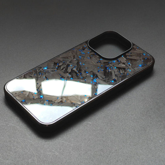 Forged Carbon iPhone Case - Premium Carbon Fiber Wallet (Large pattern red without magnet) | Carbon Works